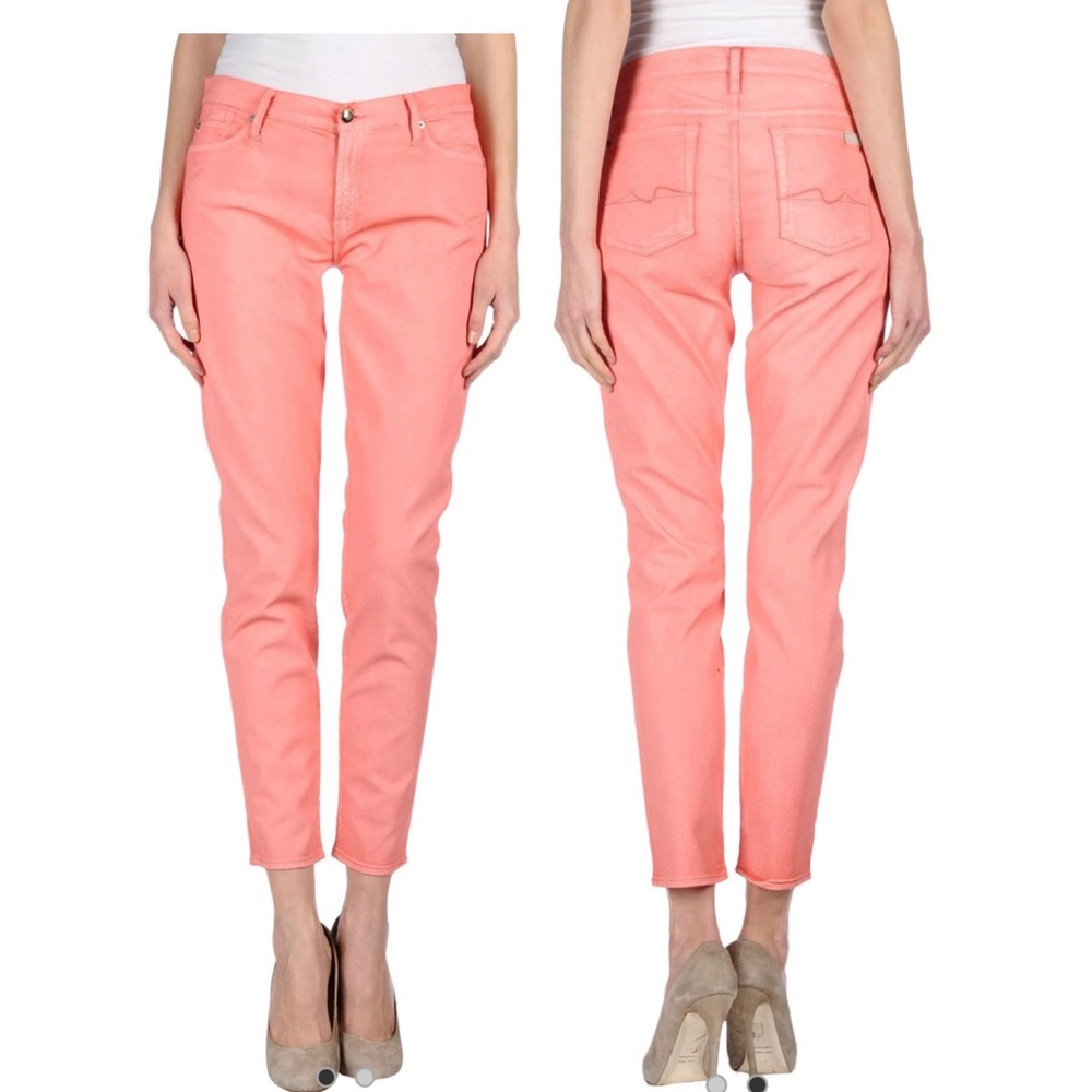 SEVEN FOR ALL MANKIND The Cropped Skinny Jeans comfy style summer casual classic